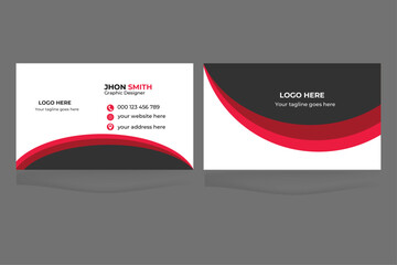 Business Card design template, Creative business card, Clean Business card, visiting cards, visit card, own, void, grab, bulletin, introduction, recruitment, id