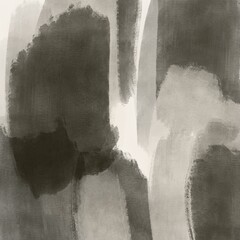 Black And White Gouache Abstract Painting Background