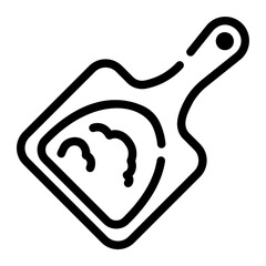 dustpan Line Icon