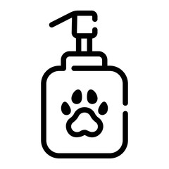 shampoo Line Icon