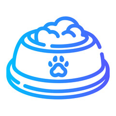 bowl Line Gradient Icon