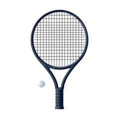 Tennis racket, symbol of leisure activity