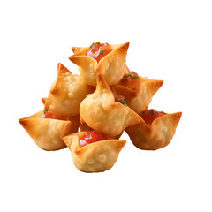 crab rangoon isolated on transparent background