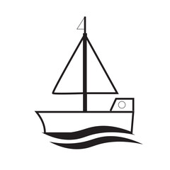 ship icon logo vector design