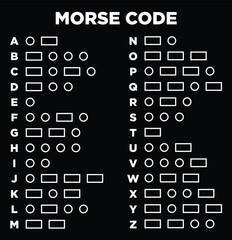 alphabet letter morse code design © BELL Art