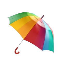 colorful umbrella isolated on transparent background