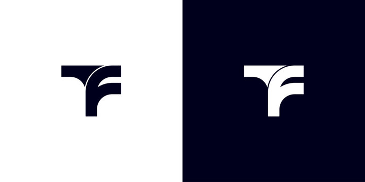 Logo for TF vector illustration