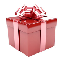 gift box isolated on transparent background