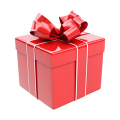 gift box isolated on transparent background