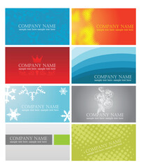 Fototapeta na wymiar colorful business cards