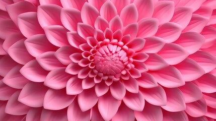 A vibrant pink flower in close-up. Generative ai