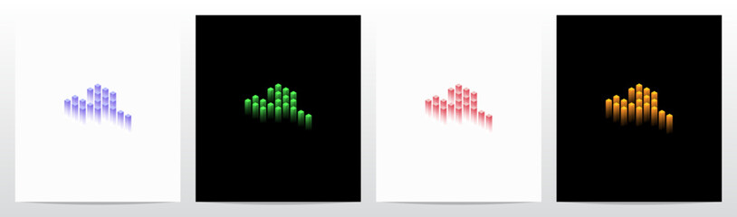 Bar Tower Letter Logo Design Y