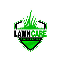 lawn care logo design creative idea vector design inspiration	