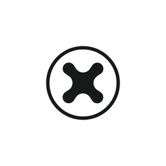 Obraz premium drone logo fly design technology