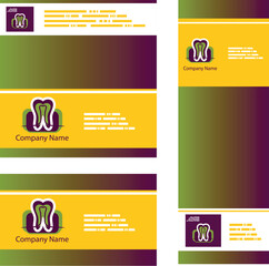 Fototapeta premium Set of backgrounds