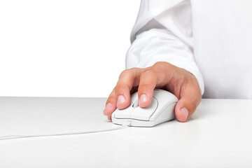 Hand Using a Computer Mouse