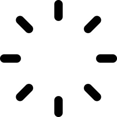 simple interface time midnight icon illustration in outline style