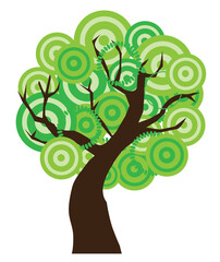 Vector illustration of abstract tree