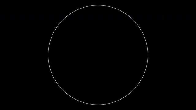 metamorphosis with geometric lines. black and white 2d motion