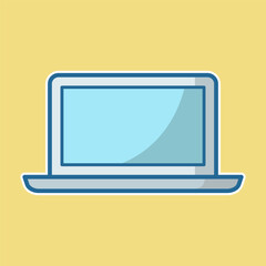 Laptop icon vector on trendy design