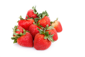 Fototapeta na wymiar fresh strawberries on white..