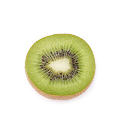 Fototapeta na wymiar Sliced kiwi fruit isolated on white background