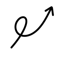 Black Arrows line Hand Drawn Doodle divider Elements