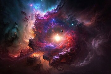 Obraz na płótnie Canvas The Spiritual Universe: A New World Begins Today - Generative AI 18