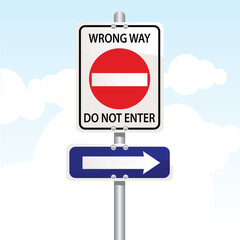 vector illustration of a traffic sign