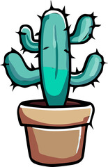 Cactus png graphic clipart design