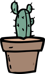 Cactus png graphic clipart design