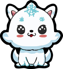 Snowy png graphic clipart design