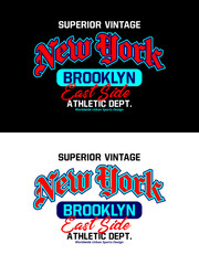 New York vintage college varsity design - 608530658
