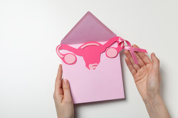 World Cancer day, concept of female cancer