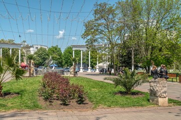 Seaside or Primorsky park in Chernomorsk, Ukraine