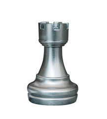Chess rook (castle) isolated on transparent Background.