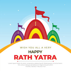 Happy rath yatra celebration background