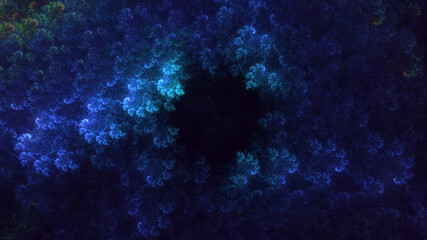 3D rendering abstract fractal light background