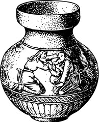 Vase isolated on white