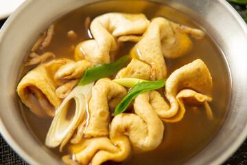 Soup made with fish cakes, Odentang