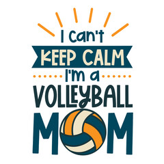 Volleyball lettering for greeting card design, signs, sport illustration. Festive decoration, t shirt design. Vector illustration