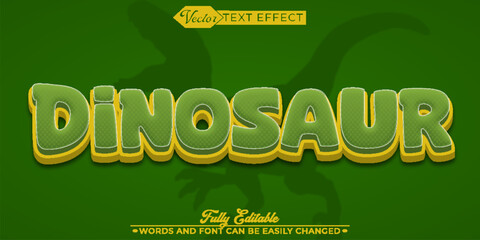 Cartoon Dinosaur Editable Text Effect Template