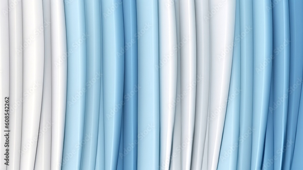 Poster a blue and white abstract background with vertical lines. generative ai