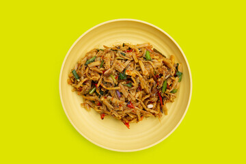 Spicy bamboo shoot salad. Thai food