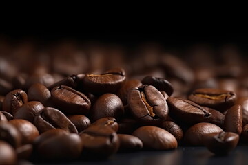 Naklejka premium coffee beans background