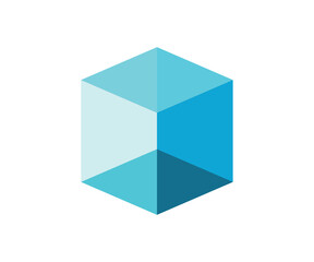 3d cube logo icon design vector template