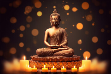 buddha statue generative ai