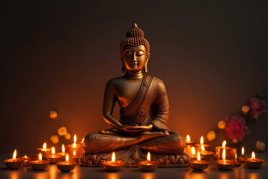 buddha statue generative ai