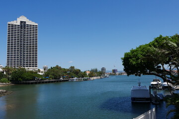 Fluss bzw. Lagune in der Stadt Gold Coast