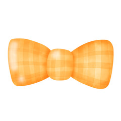 orange bow ribbon 
